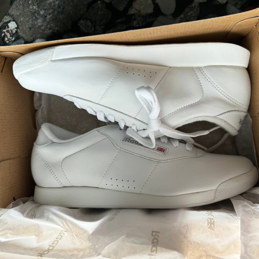 Reebok Classic White Women's Athletic Sneakers - Picture 2 of 3